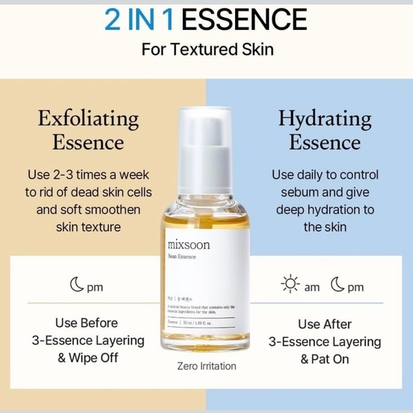 Mixsoon Other - MIXSOON 2-IN-1 BEAN ESSENCE - BRAND NEW in the box!